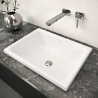 Kaldewei Cayono S umywalka wpuszczana stalowa prostokątna 58x41,5 cm biały błyszczący