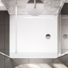 Kaldewei Cayonoplan brodzik kwadratowy 80x80 cm stalowy biały błyszczący