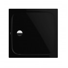 Kaldewei Cayonoplan brodzik kwadratowy 80x80 cm stalowy z nośnikiem styropianowym czarny błyszczący