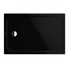 Kaldewei Cayonoplan brodzik prostokątny 160x80 cm stalowy z nośnikiem styropianowym czarny błyszczący