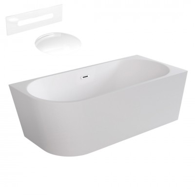 Besco Zoya wanna wolnostojąca 170x80 cm prawa z przelewem białym WAS-170-ZPB