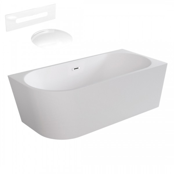 Besco Zoya wanna wolnostojąca 170x80 cm prawa z przelewem białym WAS-170-ZPB