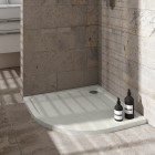 Schedpol Caspar New Cement Stone brodzik półokrągły 90x90 cm 32334/CT/ST