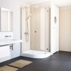 Schedpol Competia brodzik asymetryczny 85x120 cm lewy 30173