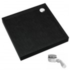 Schedpol Competia New Black Stone brodzik kwadratowy 90x90 cm 34631/C/ST
