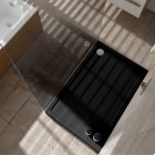 Schedpol Competia New Black Stone brodzik prostokątny 80x100 cm 34636/C/ST