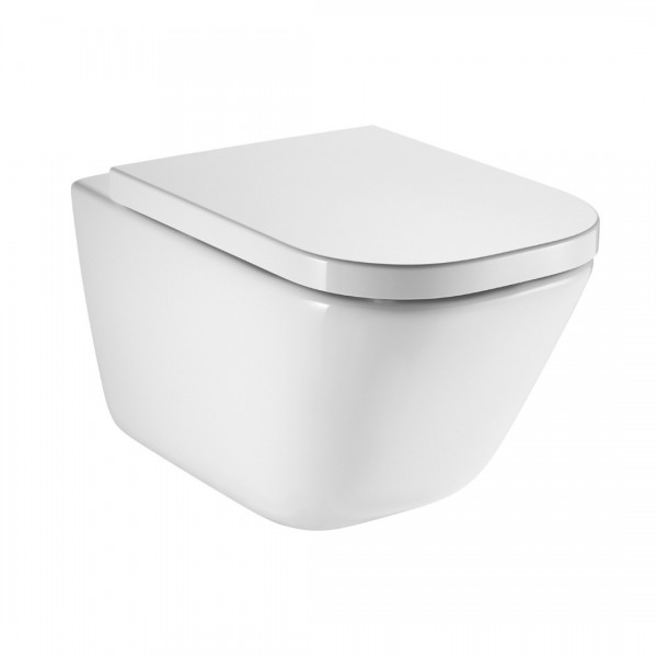 Roca Gap Square miska WC wisząca Rimless Maxi Clean A34647L00M