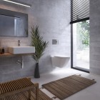 Roca Gap Square miska WC wisząca Rimless Maxi Clean A34647L00M