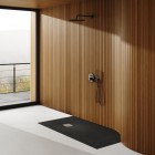 Schedpol Kalait Black Stone brodzik kwadratowy 80x80 cm 33100/C/ST-M2