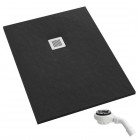 Schedpol Kalait Black Stone brodzik prostokątny 80x180 cm 33114/C/ST-M2