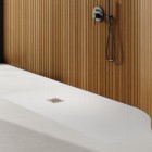 Schedpol Kalait Smooth White brodzik prostokątny 70x140 cm 33138-M2