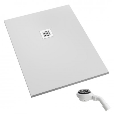 Schedpol Kalait Smooth White brodzik prostokątny 80x180 cm 33114-M2