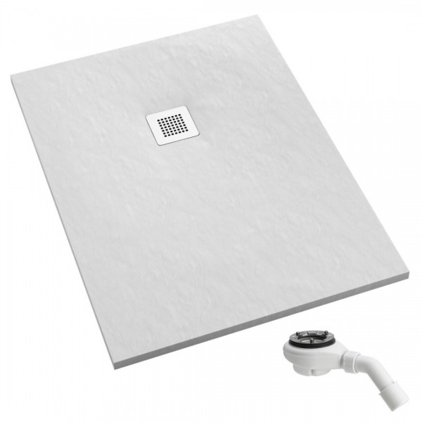 Schedpol Kalait White Stone brodzik prostokątny 70x80 cm 33132/B/ST-M2