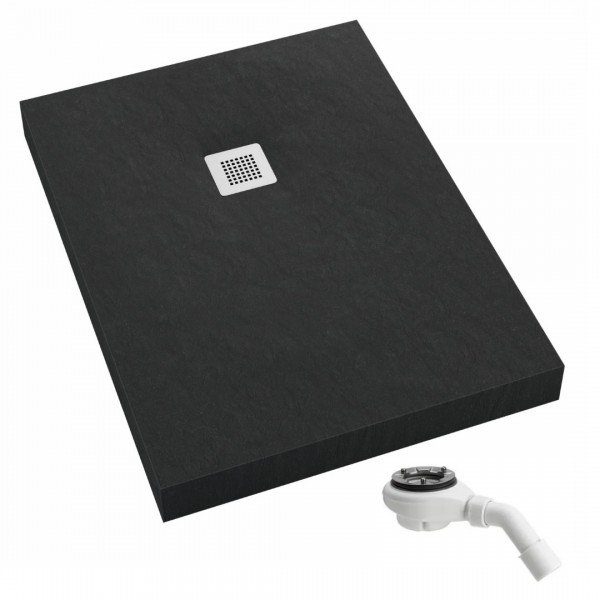 Schedpol New Horizons Black Stone brodzik prostokątny 70x80 cm 33332/C/ST-M2