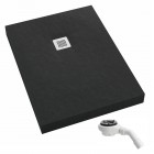 Schedpol New Horizons Black Stone brodzik prostokątny 70x80 cm 33332/C/ST-M2