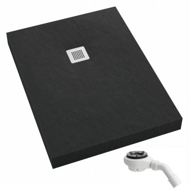 Schedpol New Horizons Black Stone brodzik prostokątny 70x140 cm 33338/C/ST-M2