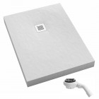 Schedpol New Horizons White Stone brodzik prostokątny 70x140 cm 33338/B/ST-M2