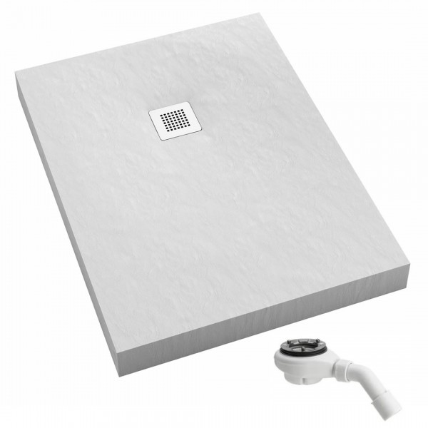 Schedpol New Horizons White Stone brodzik prostokątny 70x80 cm 33332/B/ST-M2