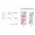 Schedpol nośnik styropianowy LED do wanny prostokątnej 140-170 cm o szerokości 75 cm 1.029-led