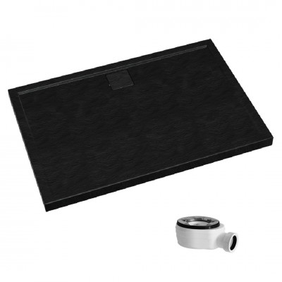 Schedpol Omega brodzik prostokątny 90x120 cm czarny 30451/C/ST