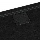 Schedpol Omega brodzik prostokątny 80x120 cm czarny 30453/C/ST