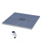 Schedpol Shortline brodzik podpłytkowy 4-spadowy 80x80 cm z rusztem do zabudowy 10001/OP