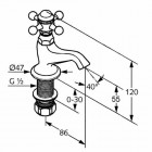 Kludi Adlon zawór stojący