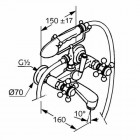 Kludi Adlon bateria wannowa