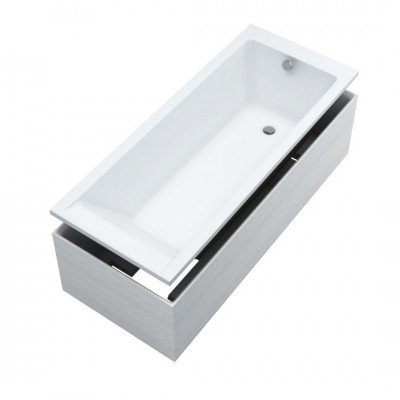 Schedpol Milos SET wanna prostokątna z nośnikiem 140x70 cm 3WSP.MS1P-14070