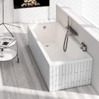 Schedpol Milos SET wanna prostokątna z nośnikiem 150x70 cm 3WSP.MS1P-15070