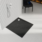 Schedpol Libra brodzik kwadratowy 80x80 cm czarny 3SP.L1K-8080/C/ST