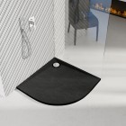 Schedpol Libra brodzik półokrągły 80x80 cm czarny 3SP.L1O-8080/C/ST