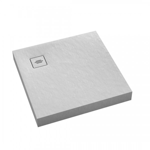 Schedpol NonLimits White Stone brodzik kwadratowy 100x100 cm 3ST.N1K-100100/B/ST-M1/B/ST