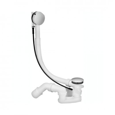 Schedpol przelew wannowy z syfonem chrom SDWV1