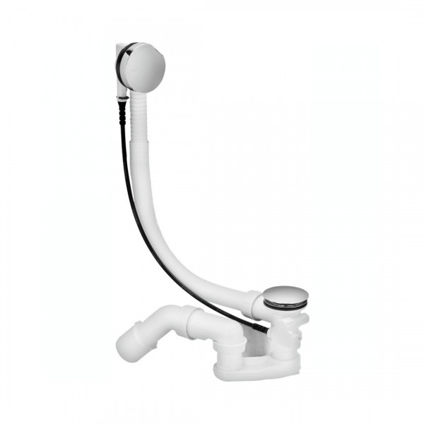 Schedpol przelew wannowy z syfonem chrom SDWV1