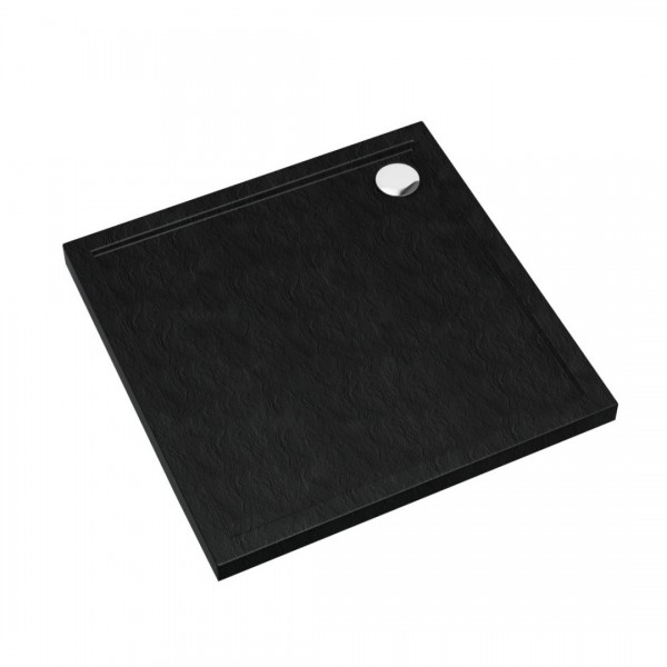 Schedpol Sharper Black Stone brodzik kwadratowy 80x80 cm 3S.S1K-8080/C/ST