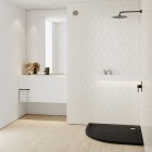 Schedpol Sharper Black Stone brodzik półokrągły 90x90 cm 3S.S1O-9090/C/ST