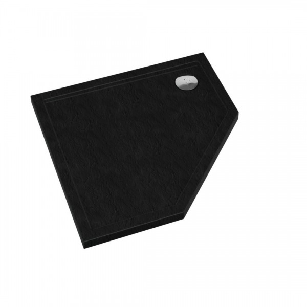 Schedpol Sharper Black Stone brodzik pięciokątny 80x80 cm 3S.S1PK-8080/C/ST