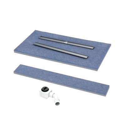 Schedpol Esco-Line brodzik podpłytkowy 4-spadowy 70+20x100 cm z rusztem do zabudowy długi bok 10.ST.4S4-70140/OLDB