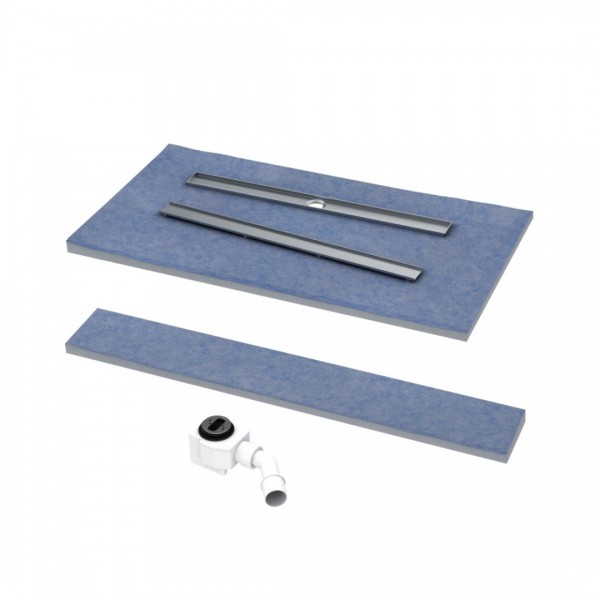 Schedpol Esco-Line brodzik podpłytkowy 4-spadowy 70+20x100 cm z rusztem do zabudowy długi bok 10.ST.4S4-70140/OLDB