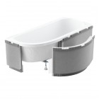 Schedpol obudowa styropianowa LED do wanny półokrągłej max. 240 cm 1.040-led