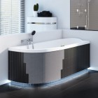 Schedpol obudowa styropianowa LED z półką 13,5 cm do wanny półokrągłej max. 270 cm 1.052-led