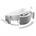 Schedpol obudowa styropianowa LED z półką 13,5 cm do wanny półokrągłej max. 270 cm 1.052-led