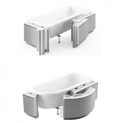 Schedpol obudowa styropianowa LED z półką 13,5 cm do wanny 1.052-led