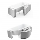 Schedpol obudowa styropianowa LED z półką 13,5 cm do wanny 1.052-led