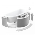 Schedpol obudowa styropianowa z półką 4 cm do wanny 1.050