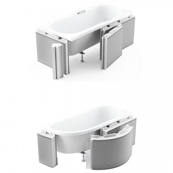 Schedpol obudowa styropianowa z półką 4 cm do wanny 1.050