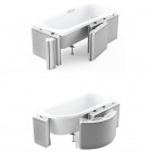 Schedpol obudowa styropianowa z półką 4 cm do wanny 1.050