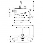 Hansgrohe Pura Vida bateria wannowa