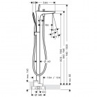 Hansgrohe Pura Vida bateria wannowa wysoka
